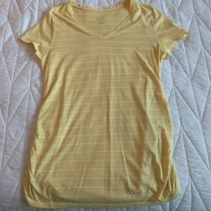 Maternity striped Short Sleeve V-Neck T-shirt